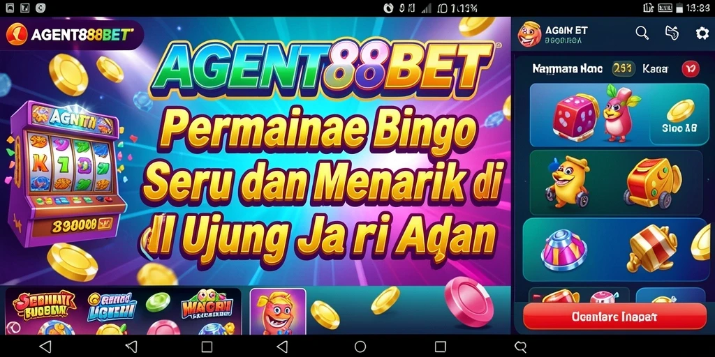 Tampilan gameplay AGENT88BET yang menarik dan penuh warna.