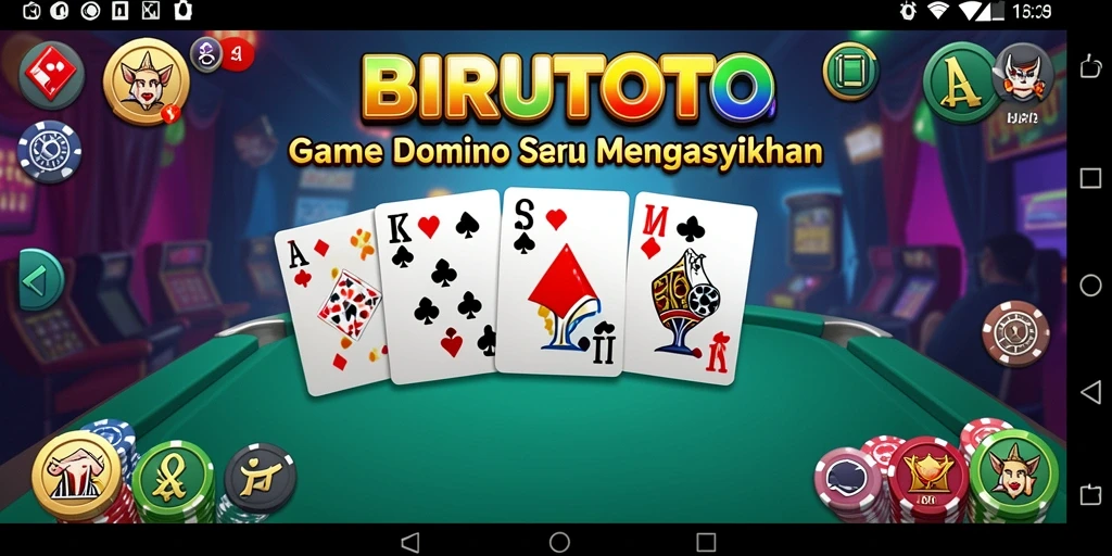Tampilan gameplay seru dan interaktif dari BIRUTOTO.