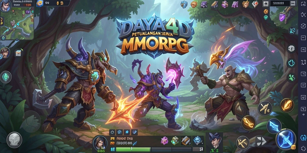Tangkapan layar dari DAYA4D menampilkan aksi seru dalam petualangan MMORPG.