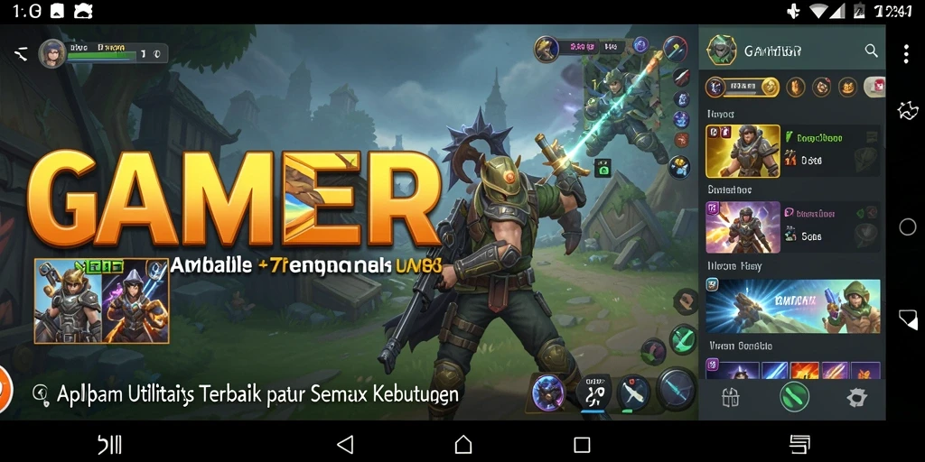 Tampilan utama GAMERP dengan fitur utilitas lengkap dan mudah diakses.