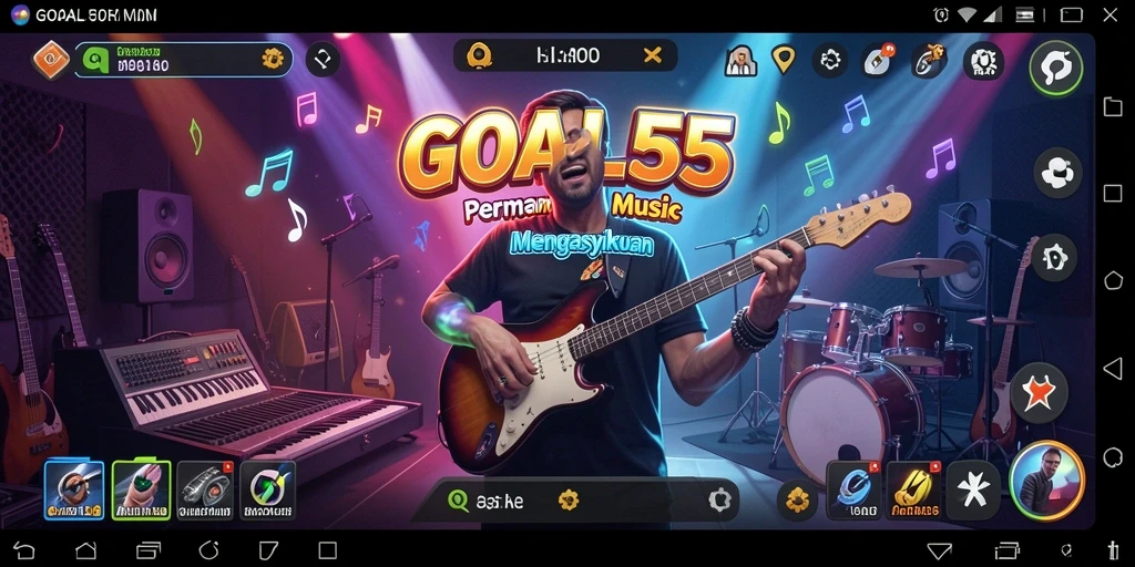 Tampilan gameplay yang menarik dan interaktif dari GOAL55.