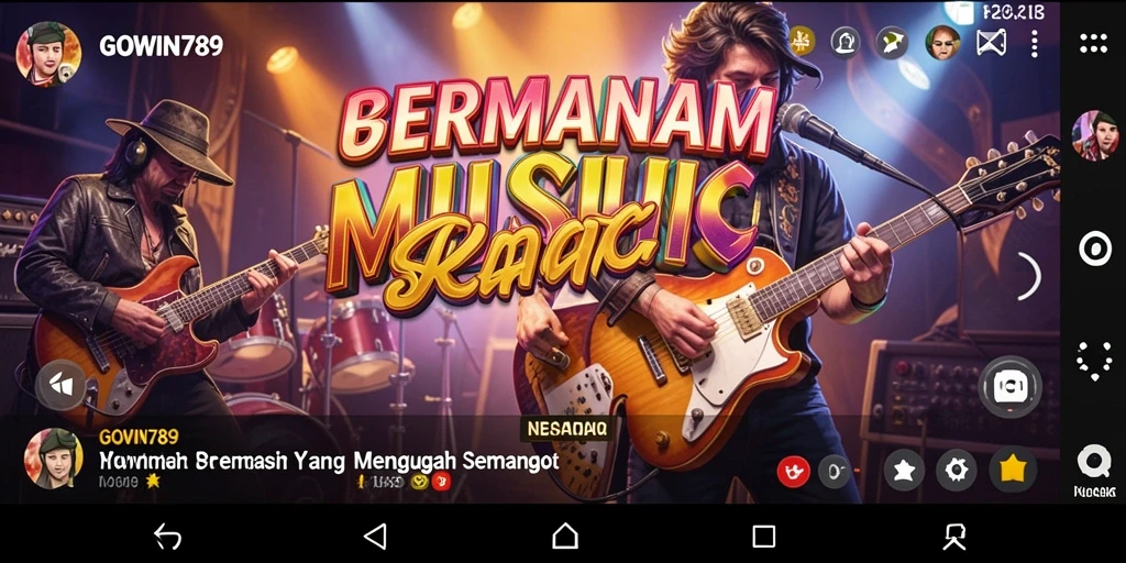 Tampilan gameplay <strong>GOWIN789</strong> yang seru dan interaktif dengan berbagai musik.