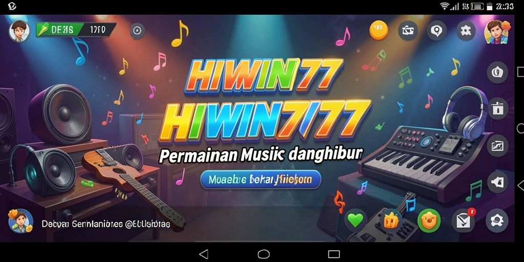 Tampilan gameplay HIWIN777 yang penuh warna dan interaktif.