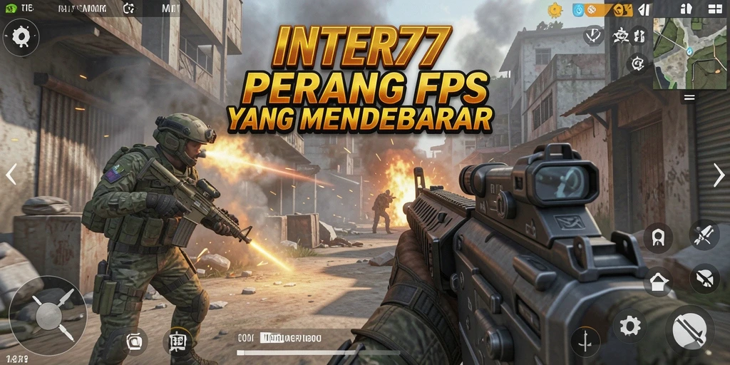 Tangkapan layar menunjukkan aksi mendebarkan dalam INTER77.