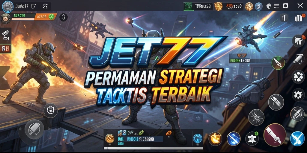 Tampilan gameplay JET77 yang menarik dan dinamis di dalam pertempuran.