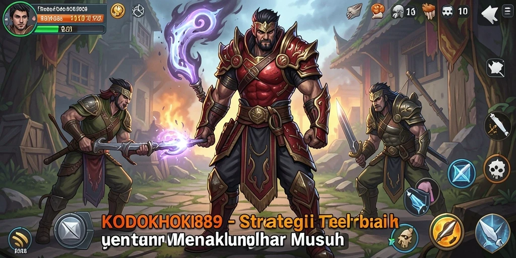 Tangkapan layar gameplay KODOKHOKI889 menampilkan aksi strategi yang mendebarkan.