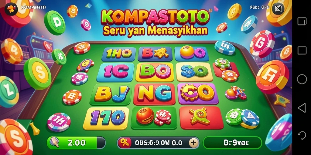 Tampilan gameplay KOMPASTOTO yang menarik dan interaktif.