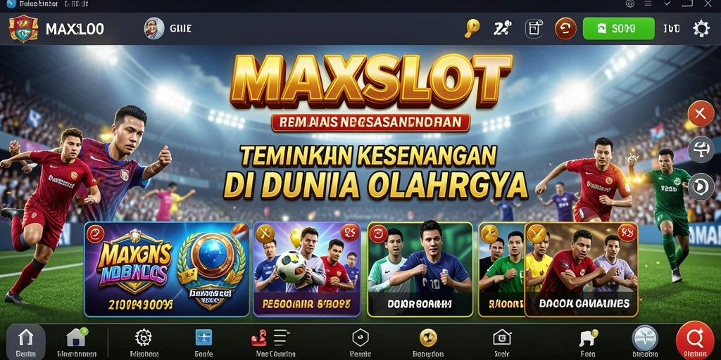 Tampilan gameplay seru olahraga di MAXSLOT yang memukau.