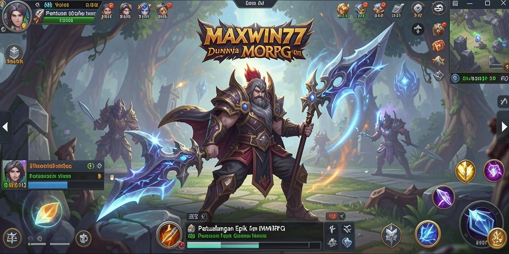 Tampilan gameplay epik di MAXWIN77 dengan pertarungan yang mendebarkan.