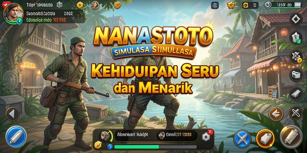 Tangkapan layar menunjukkan gameplay seru dalam NANASTOTO.