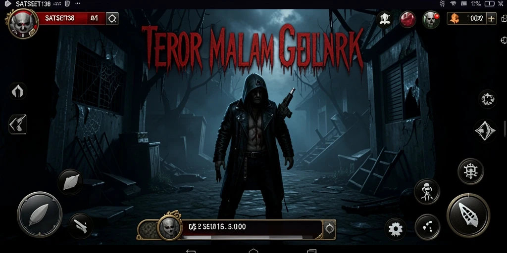 Tangkapan layar dari gameplay SATSET138 saat menghadapi makhluk menyeramkan.
