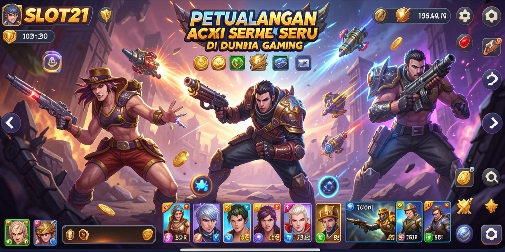 Tampilan seru gameplay SLOT21 penuh aksi mendebarkan.