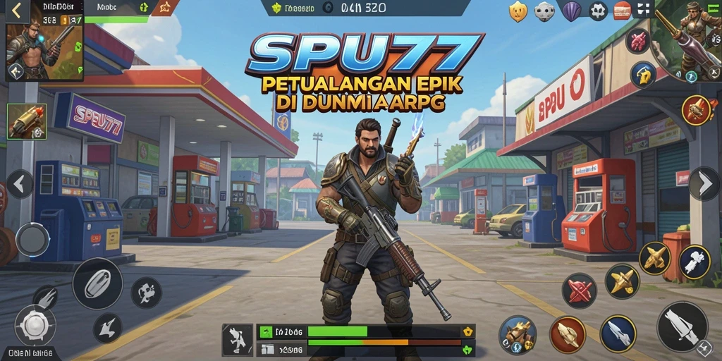 Tampilan gameplay ARPG yang memukau dan mendebarkan di SPBU77.