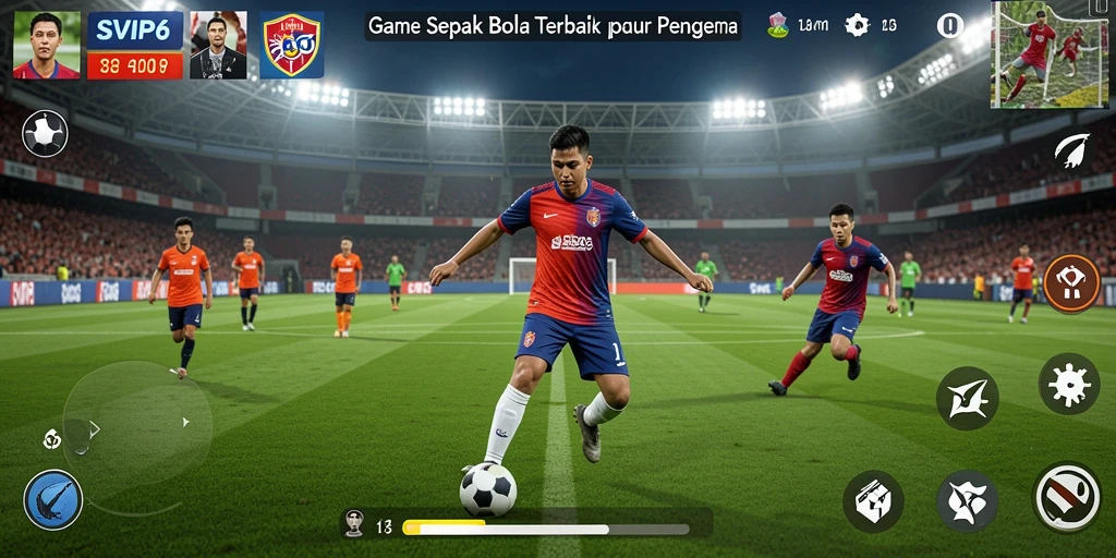 Tampilan menarik gameplay <strong>SVIP6</strong> dalam pertempuran sepak bola.