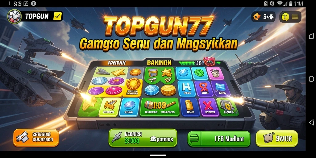 Screenshot utama TOPGUN77 menampilkan gameplay Bingo yang seru.