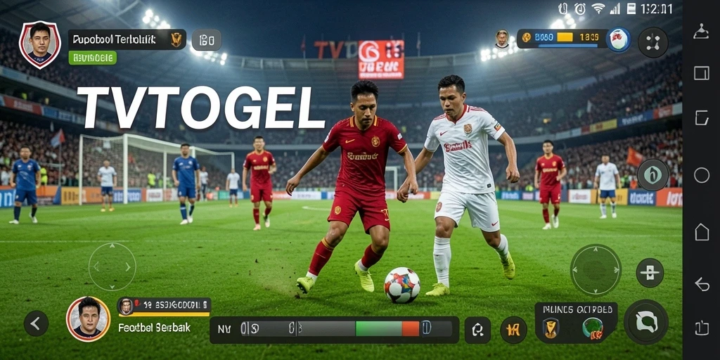 Tampilan gameplay menakjubkan dari TVTOGEL yang menampilkan keahlian sepak bola.