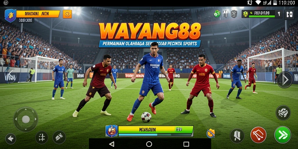 Screenshot WAYANG88 menunjukkan aksi seru dalam permainan olahraga yang interaktif.