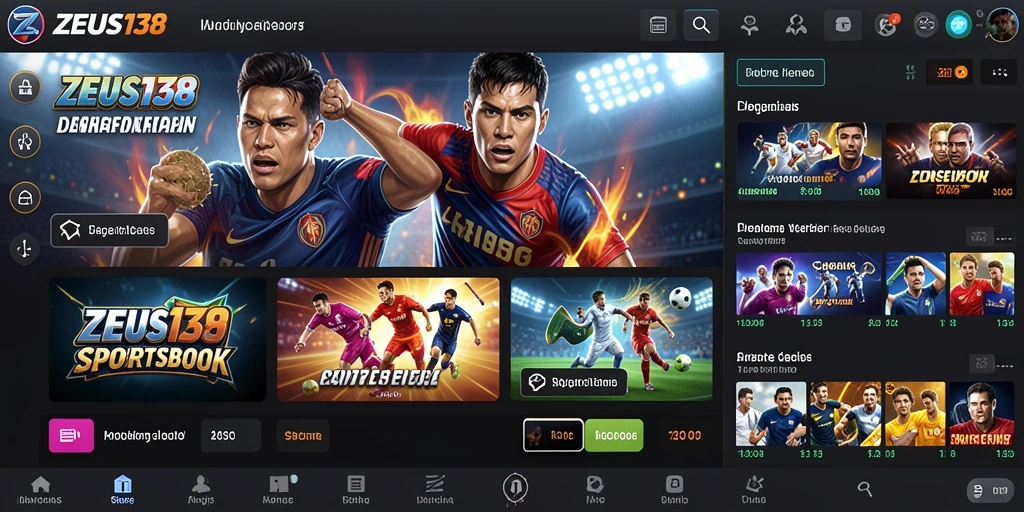 Tampilan gameplay yang menarik dari aplikasi Sportsbook ZEUS138.